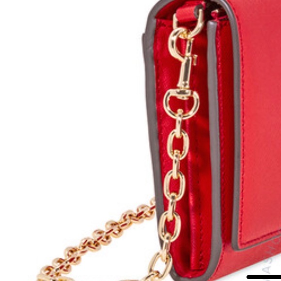 Tory Burch Robinson Chain Wallet / Mini Bag in Bright Red - New with Tags! - Picture 15 of 15